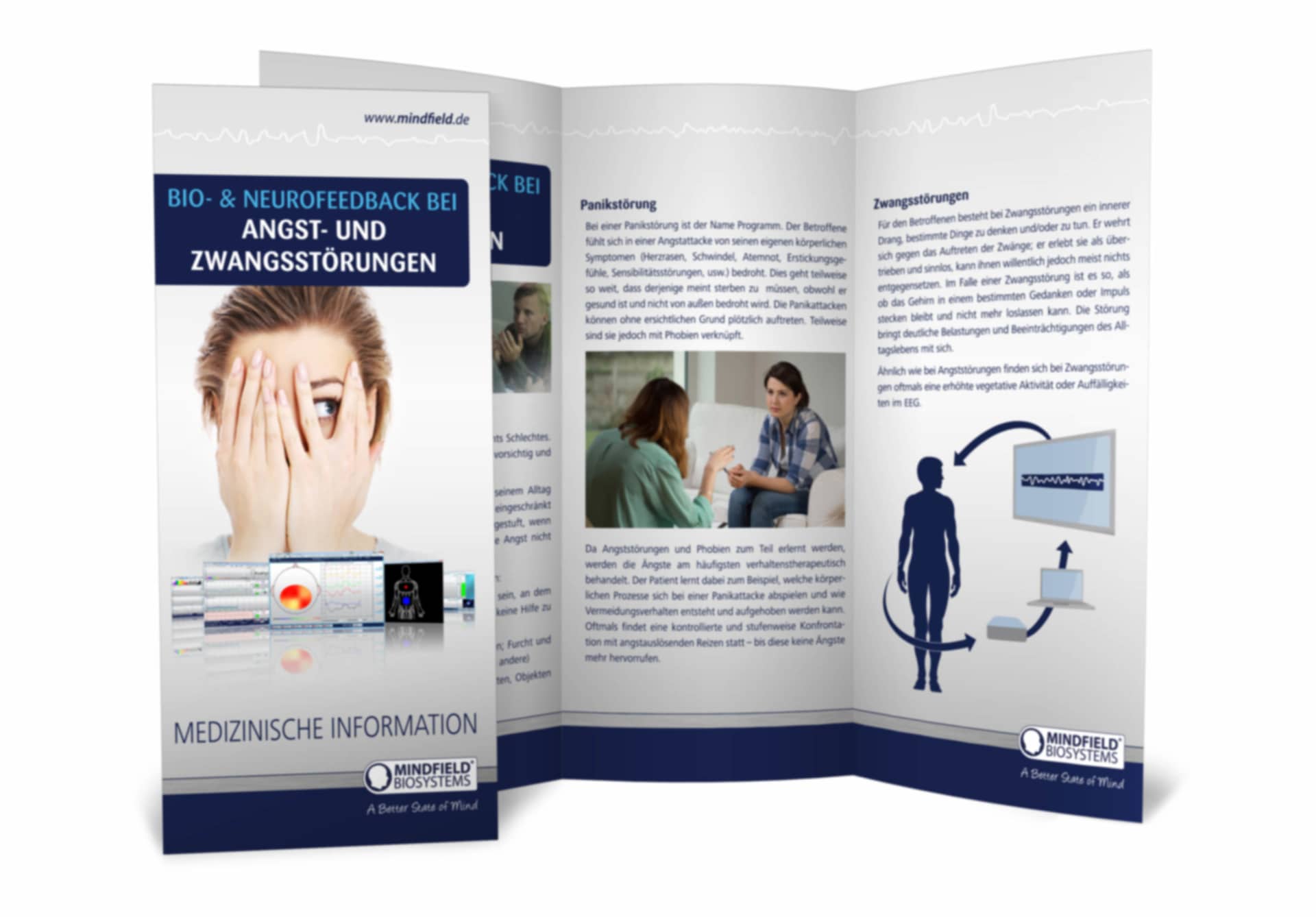 Information Flyer Bio- & Neurofeedback for Anxiety & OCD (200 pieces, German Language Only)