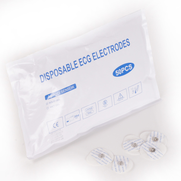 EMG/ECG/EDA Single-use electrodes for adults, with comfortable, breathable fabric, pre-geled, 50 pieces - Image 3