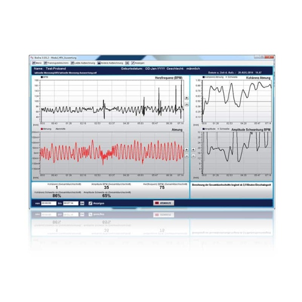 Biofeedback Software Modul: Herzratenvariabilität (HRV) – Bild 2