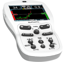 EMG Biofeedback Gerät - Elektrostimulator in Betrieb