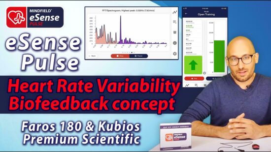 Video-Preview: The Mindfield Heart Rate Variability Biofeedback concept - eSense Pulse, Faros 180 & Kubios Premium